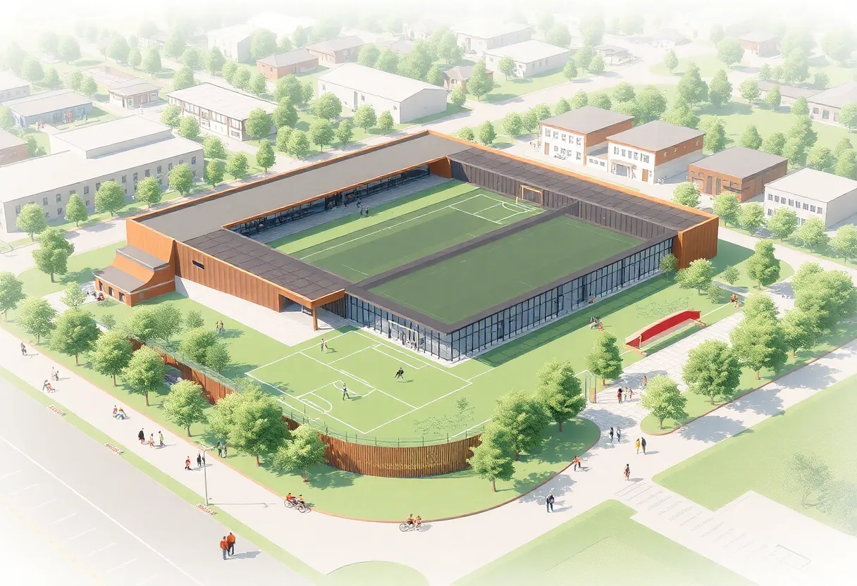 Concept design of USCB Sand Shark Project sports complex.