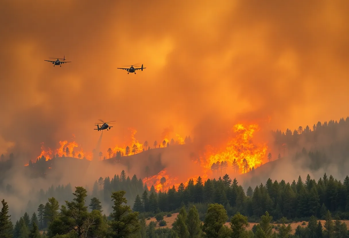 Wildfires in North and South Carolina